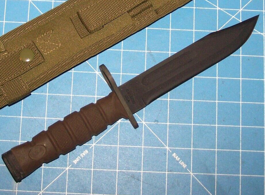 OKC Combat Knife USMC Marine Corps Ontario Bayonet Knife Factory Edge OKC USA