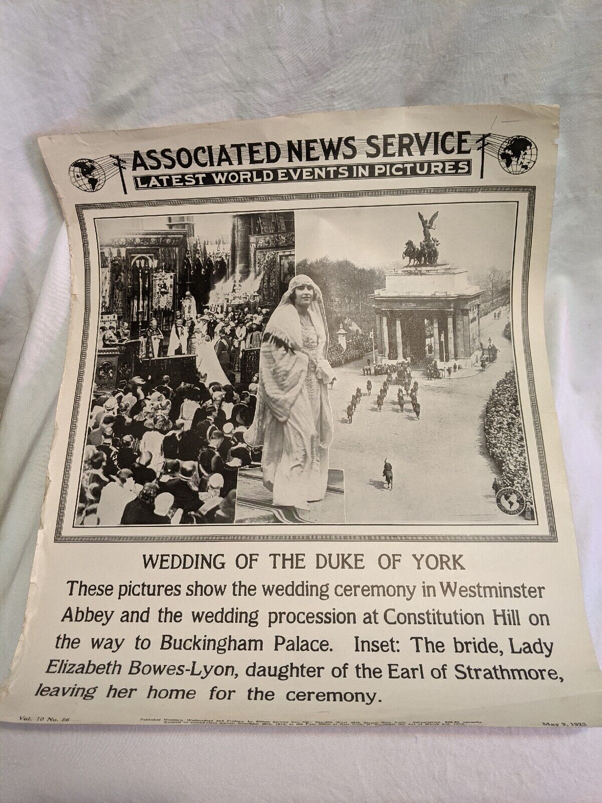 Associated News Service World Events in Pictures Wedding Of The Duke Of New York