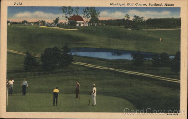 Portland,ME Municipal Golf Course Cumberland County Maine Portland News Co.