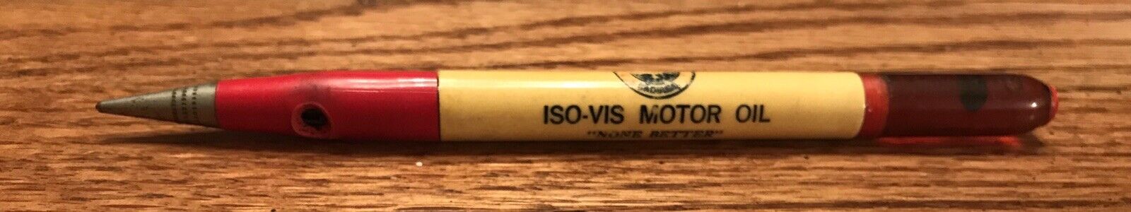 Vintage ISO-VIS Motor Oil Mechanical Pencil Correctionville Iowa Anthon Iowa