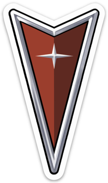 Pontiac likeness emblem logo magnet - GM - Firebird - Grand Prix - Trans Am