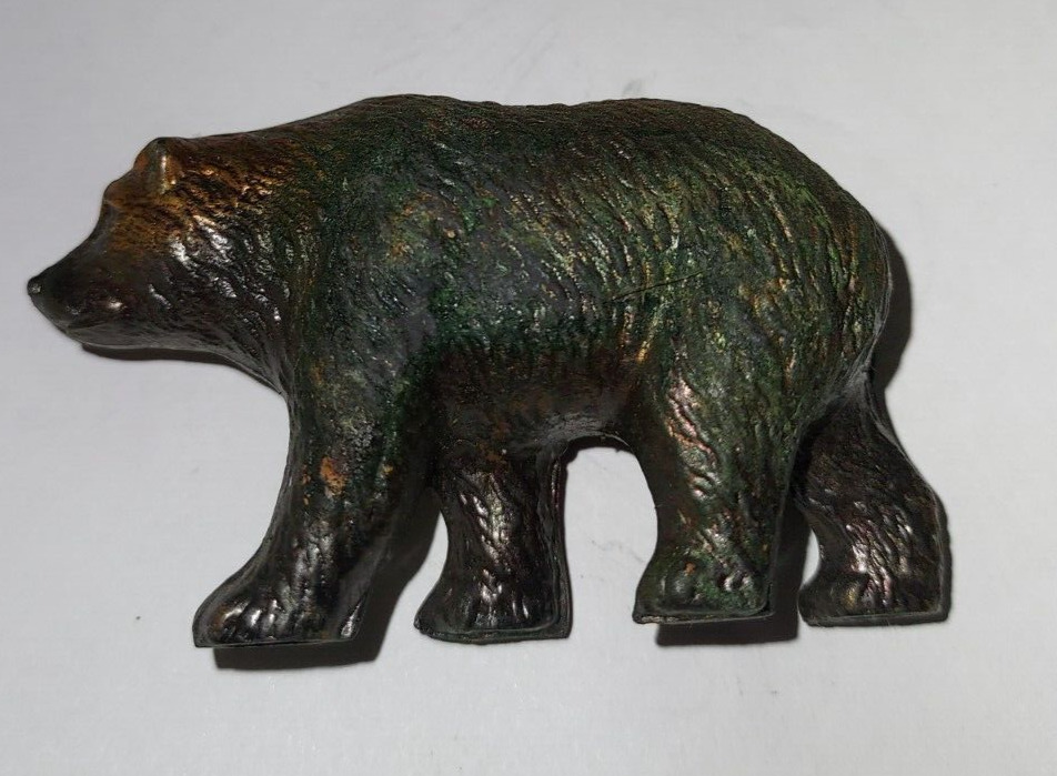 Vintage Bear Brass Figurine