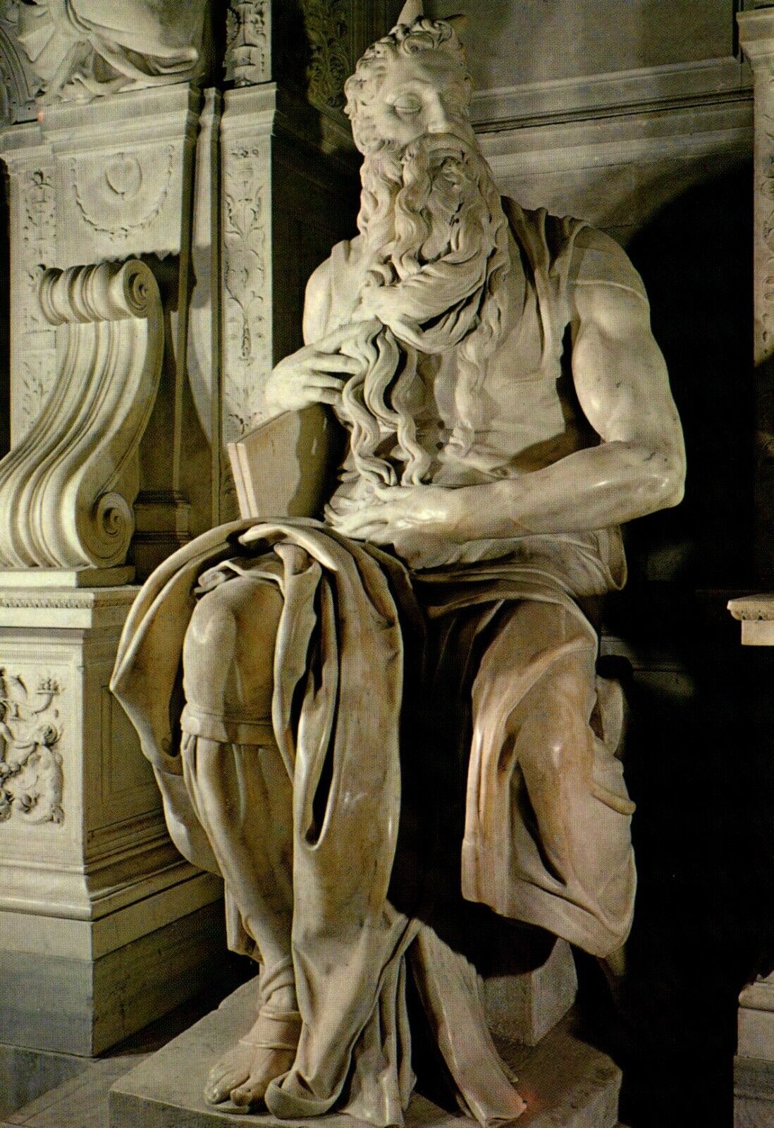 Moses By Michelangelo Rome Italy Postcard