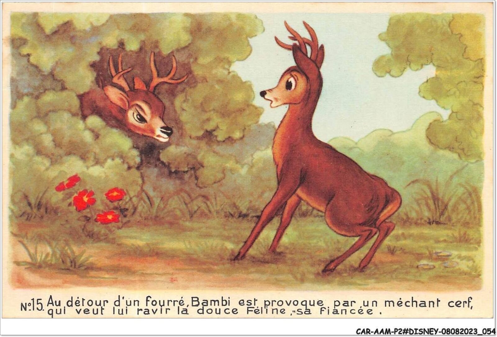 CAR-AAMP2-DISNEY-0129 - Bambi - Around a thicket Bambi is caused by