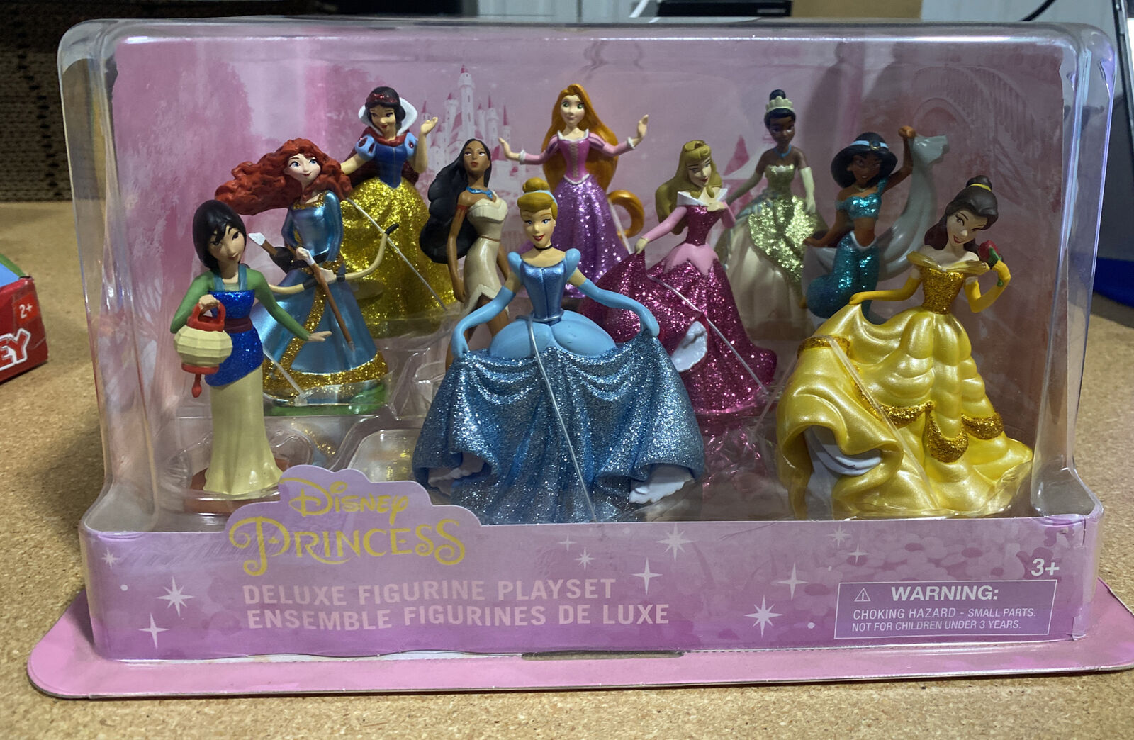 Disney Princess Deluxe Figurine Playset 10pcs Set Figure NEW RARE Mulan Lantern