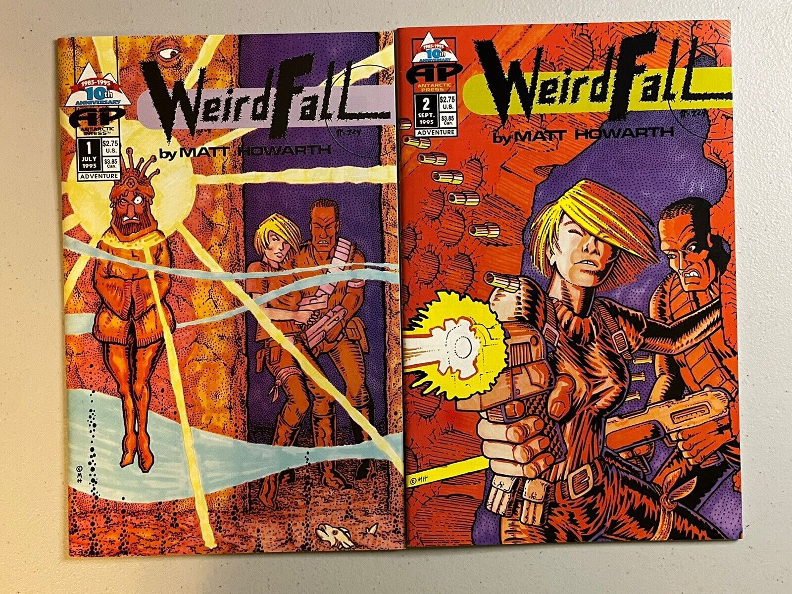 Weirdfall #1 & #2 1st Print (1995 Antarctic Press)  Combo SH Lot of 2