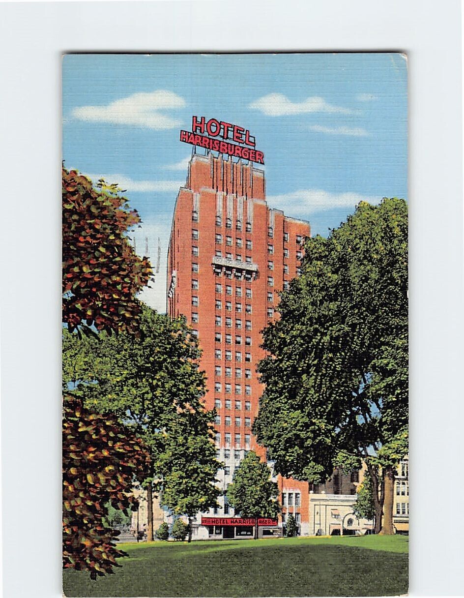 Postcard The Harrisburger Hotel Harrisburg Pennsylvania USA