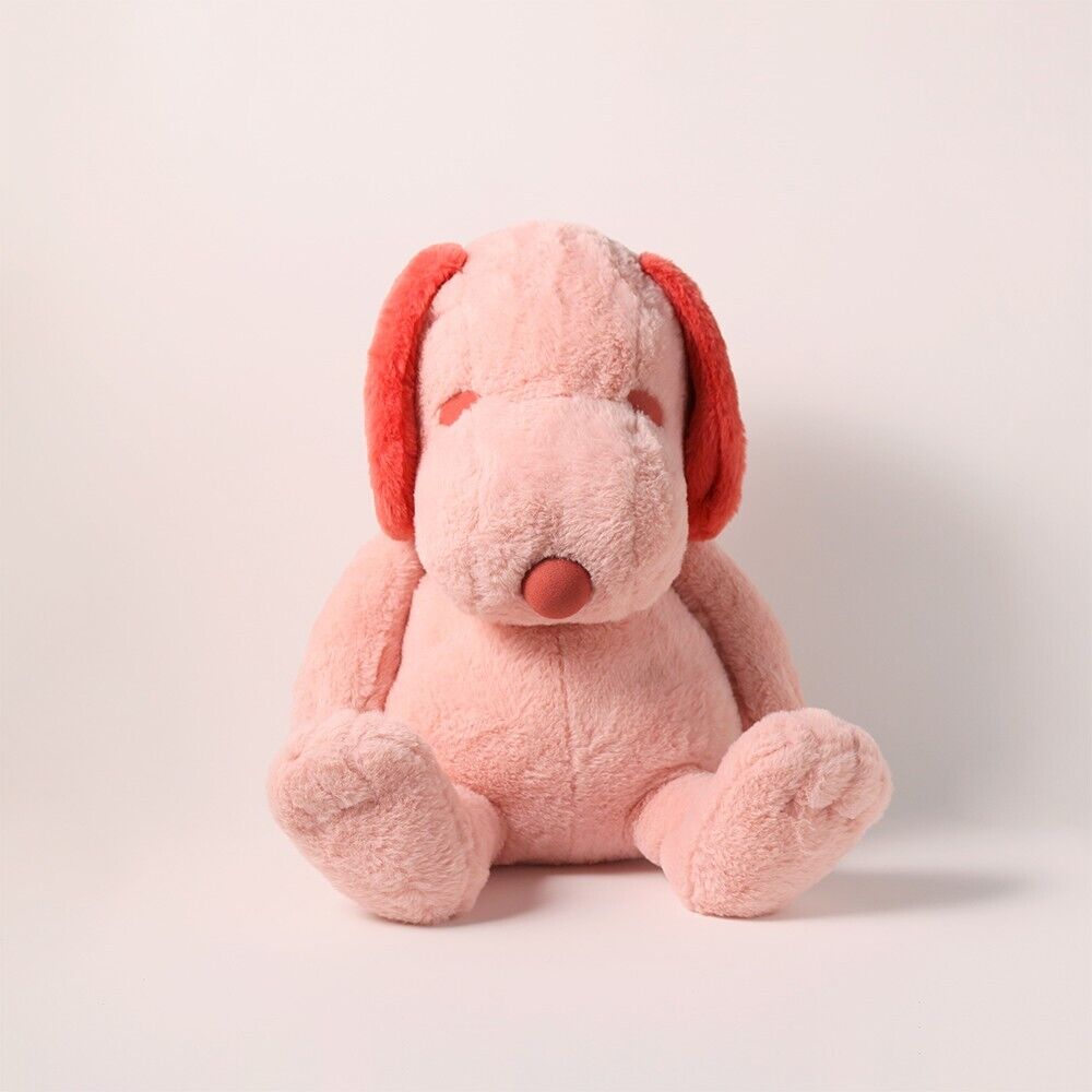 Snoopy Handmade Plush Doll Pink L size PEANUTS CAFE exclusive from Japan HOTEL