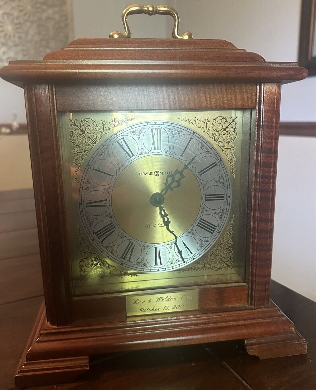 Howard Miller Dual Chime Medford Mantel Clock 612-481 USA Cherry Finish 