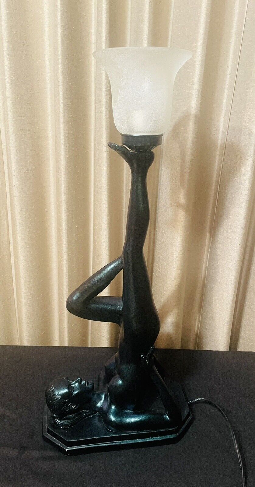 Art Deco Style Nude Lady 25” Sculpture Table Lamp