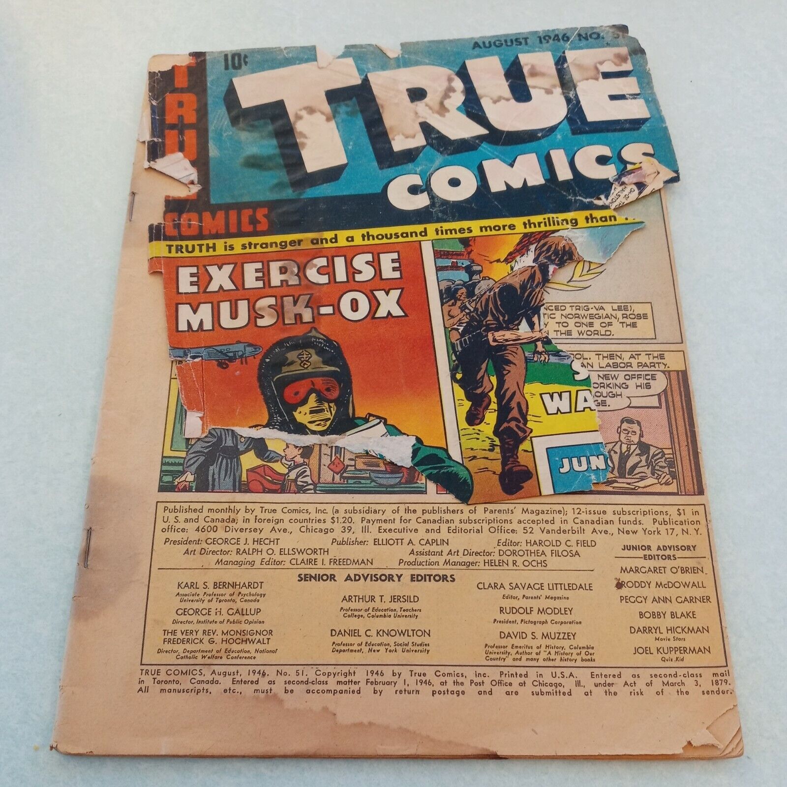 True Comics #51 1946- Frank Buck Jungle Master golden age parents magazine