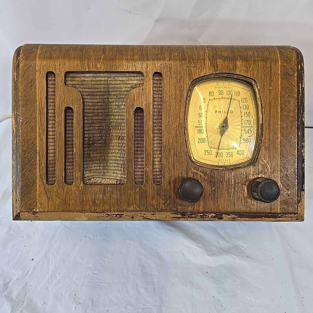 1939 Philco Radio 39-6C Rare  Undocumented 5 Tube AM Superhetero Radio Art Deco