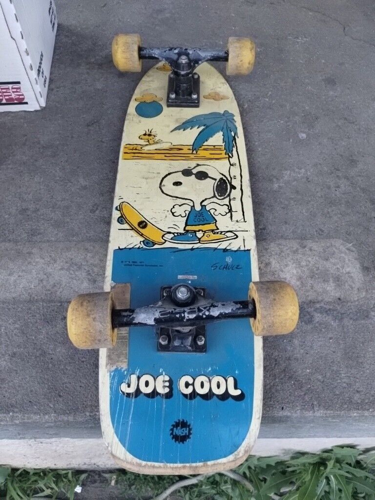 1971 Joe Cool Snoopy Peanuts Vintage Nash Slam N Skateboard Collectable Used . 
