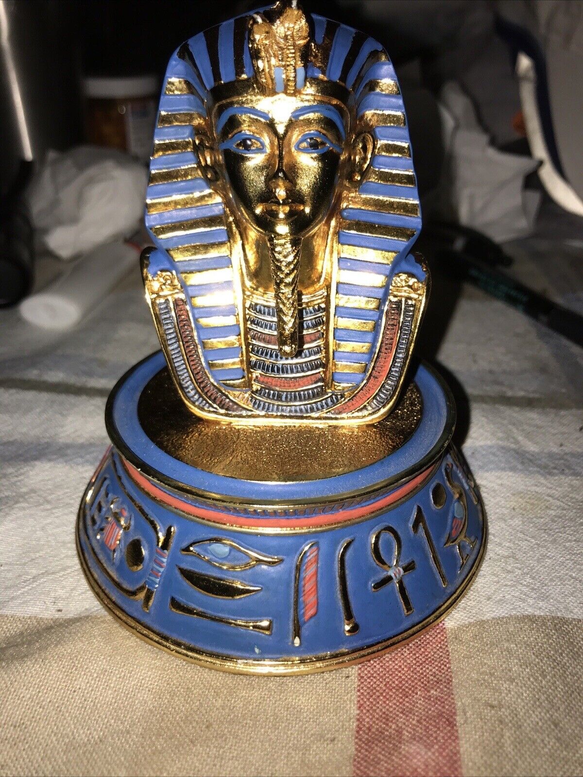 Franklin Mint The Mask of Tutankhamun Limited Edition King Tut with COA 