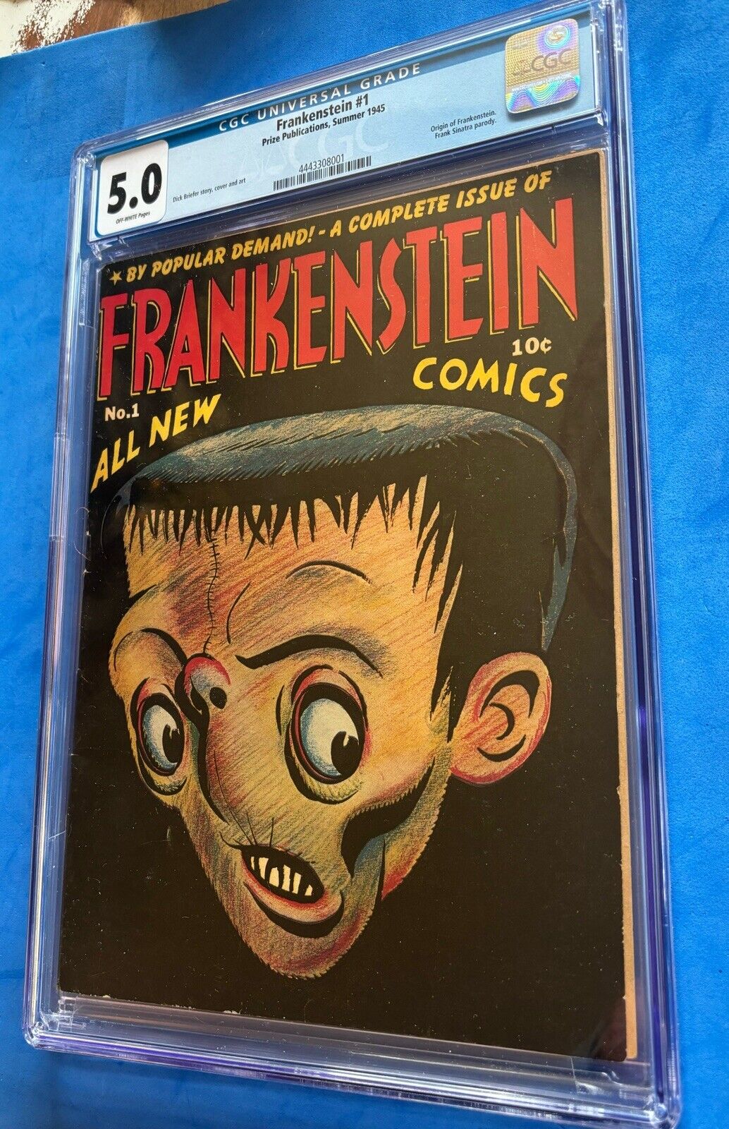 Frankenstein (1945) # 1 Dick Breifer KEY Origin Issue CGC 5.0 - Off White Pages