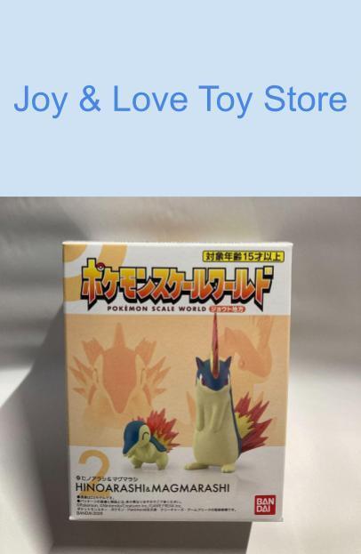 Bandai Pokemon Scale World Johto Cyndaquil & Quilava Figure Japan Import 