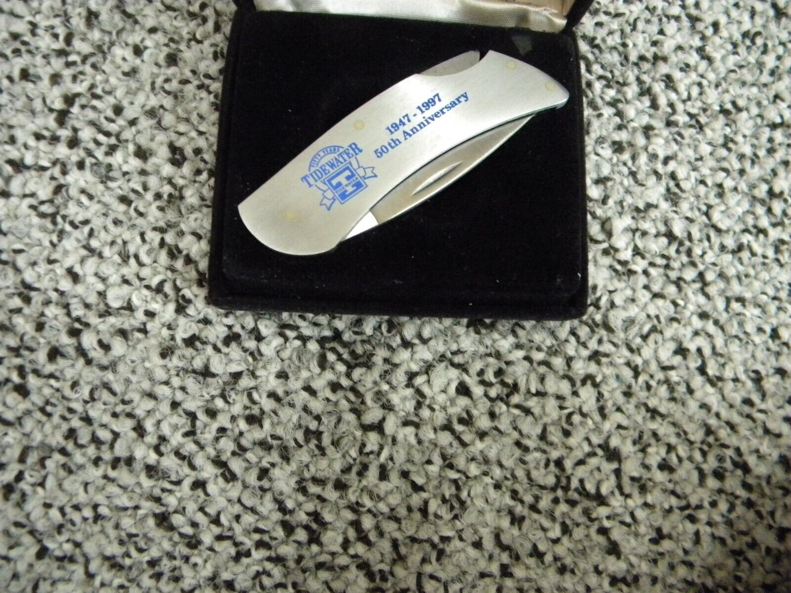 Vintage Zippo Tidewater 50th Pocket folding Knife