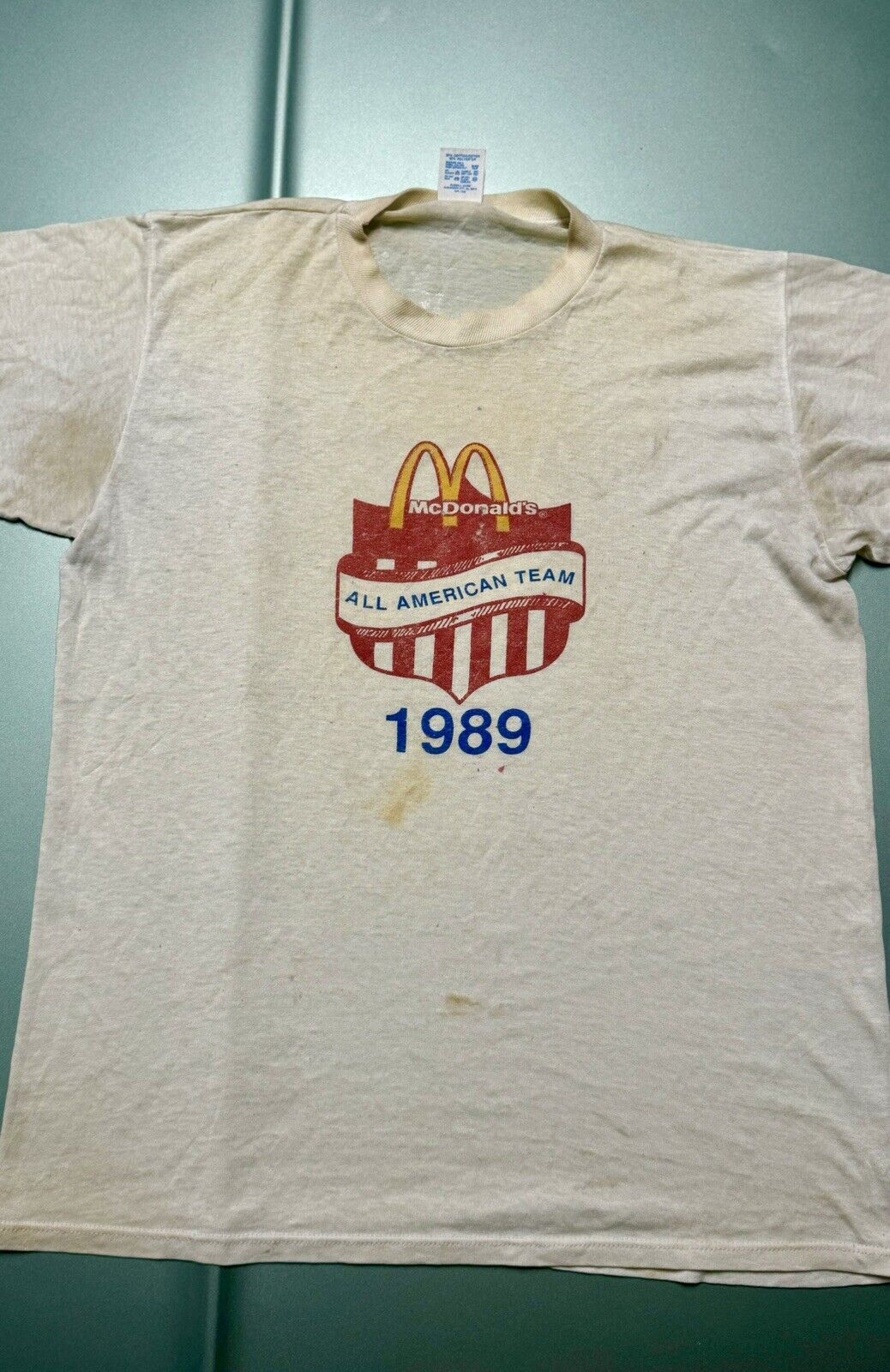 1989 McDonald’s Employee Rare  T Shirt Vintage 