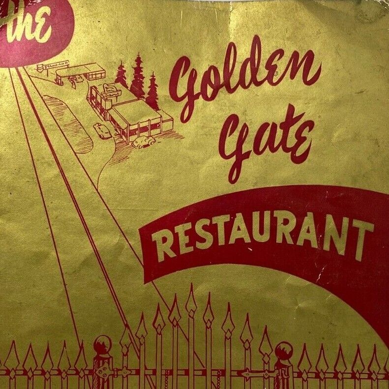 Vintage 1950s Golden Gate Restaurant Weys Motel Kelso Cowlitz County Washington