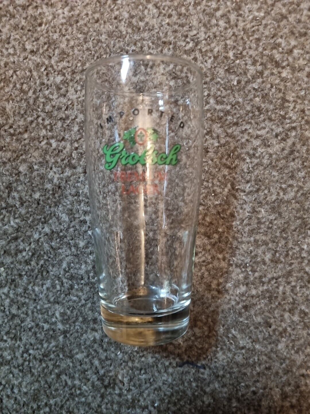 Imported Grolsch Lager Half Pint Glass