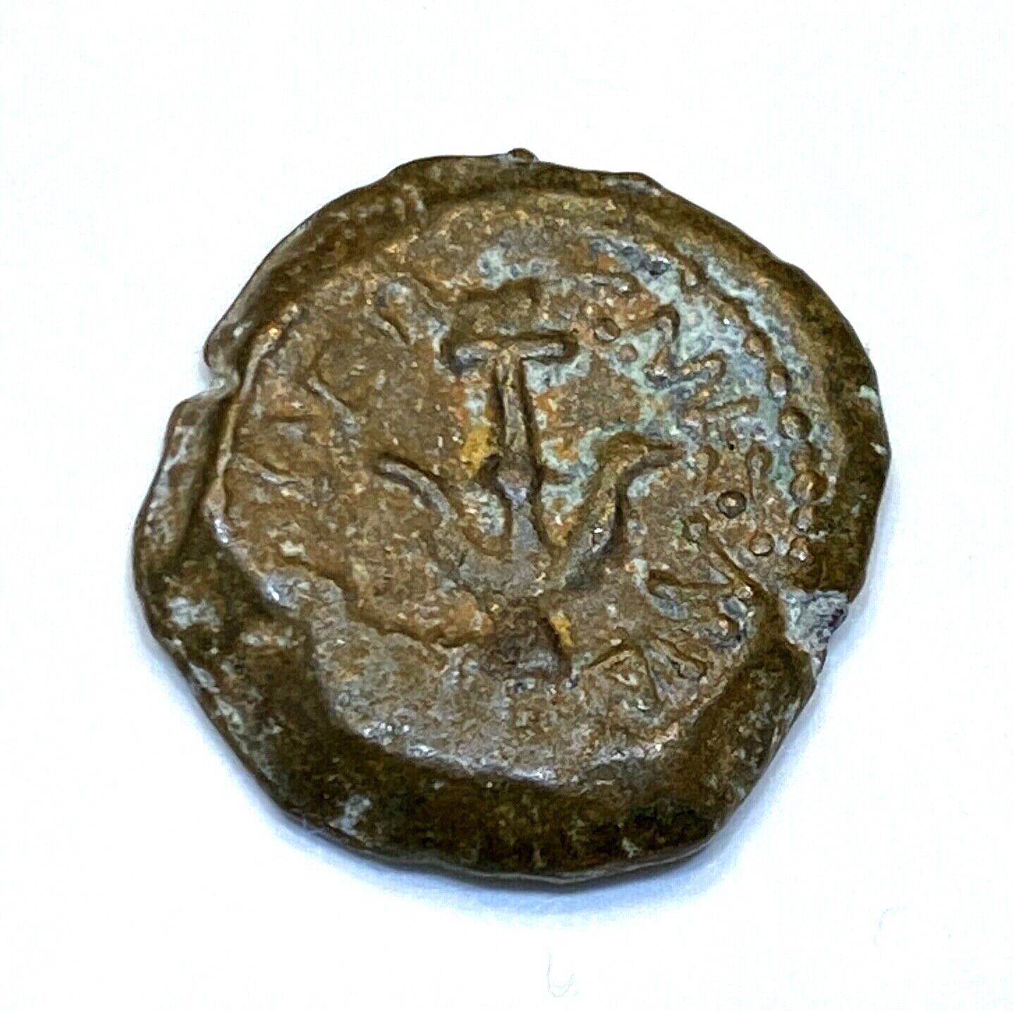 ANCIENT JUDAEA, JEWISH COIN ALEXANDER JANNEAUS; 104-76 B.C. JERUSALEM