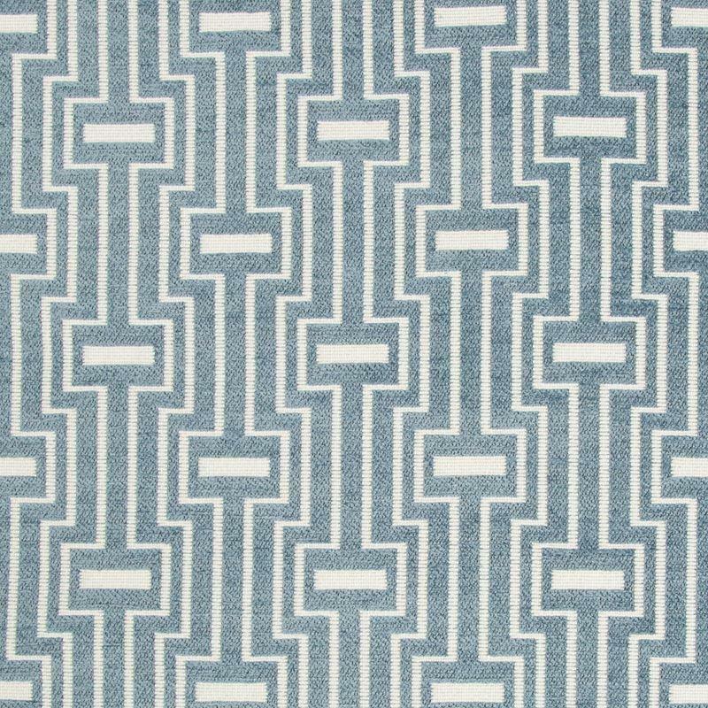 Kravet Geometric Block Stripe Light Slate Upholstery Fabric 1.75 yds 34709-5