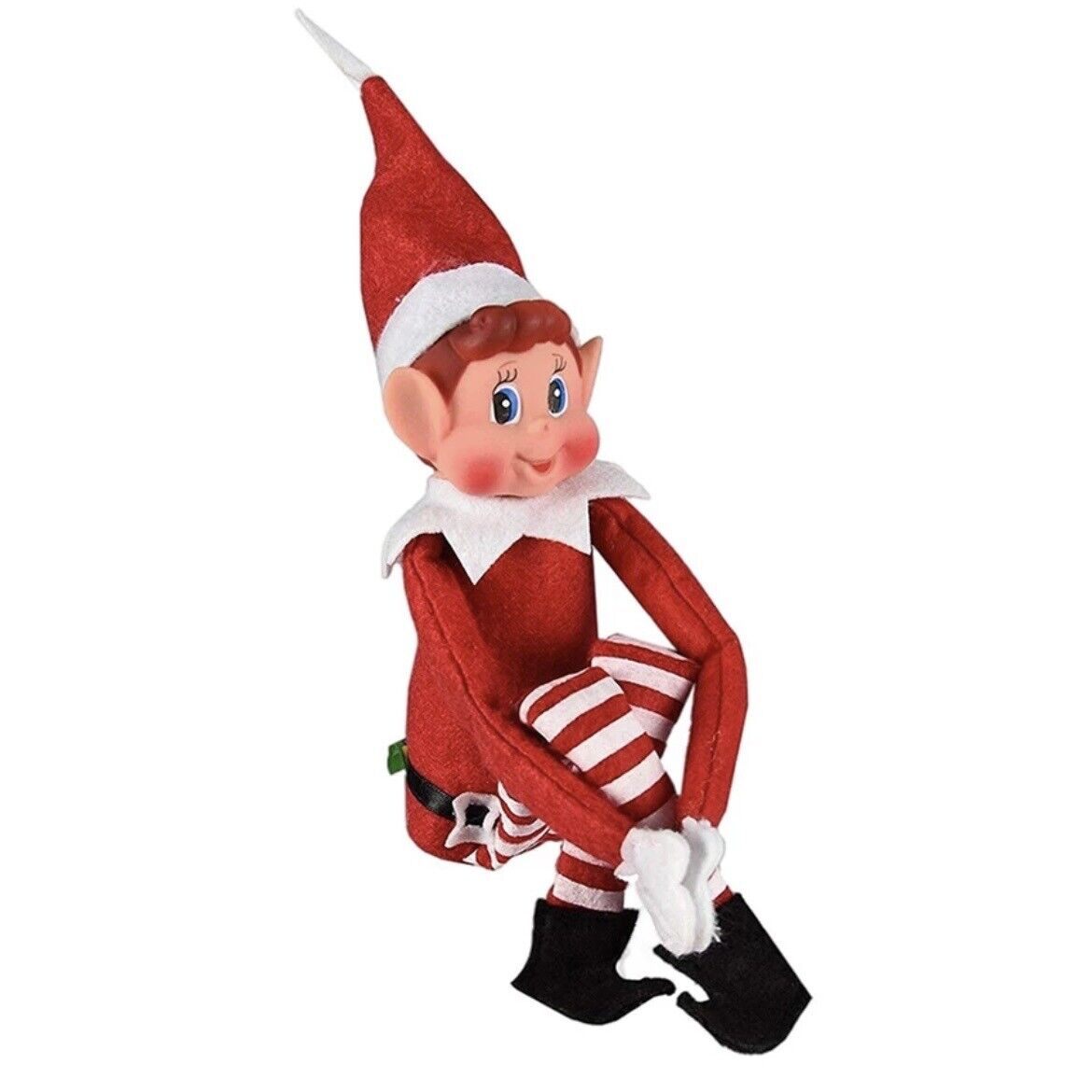 The Elf On A Christmas Tradition ELF Blue Eyes Doll BRAND NEW Red White Elf