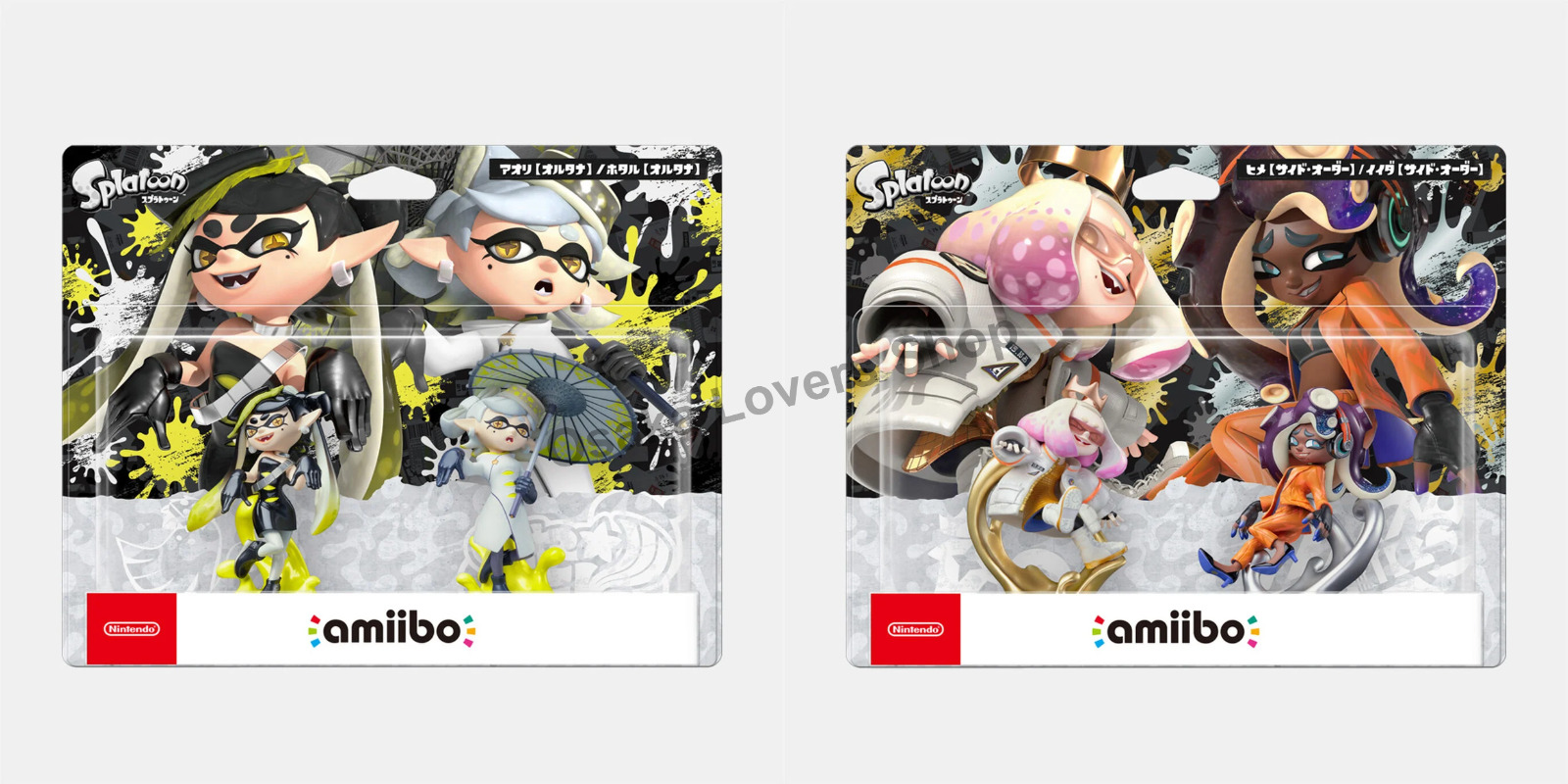 Presale Nintendo Splatoon amiibo Squid Sisters & Tentacles Set Set of 2 New 2024