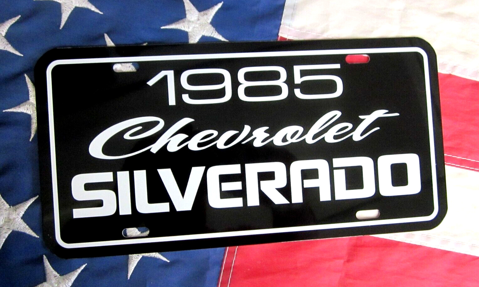 1985 Chevrolet SILVERADO pickup truck license plate tag 85 Chevy half ton C10