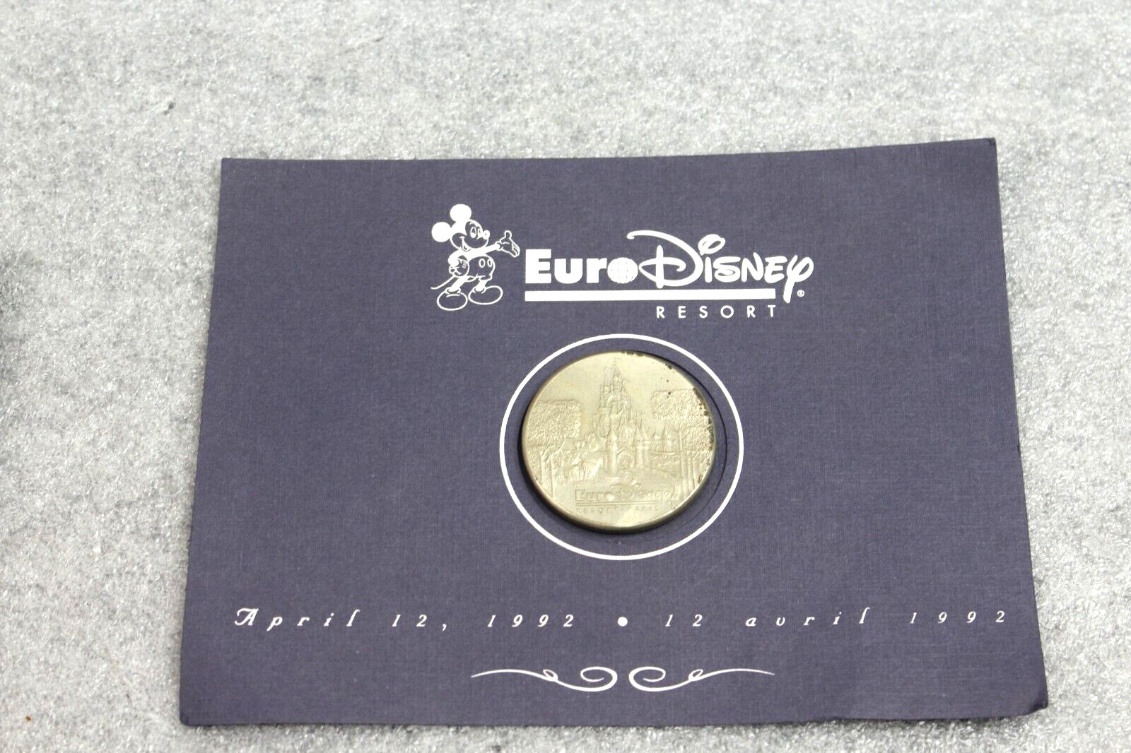 Euro Disney Resort 1992 PARIS Medallion Coin