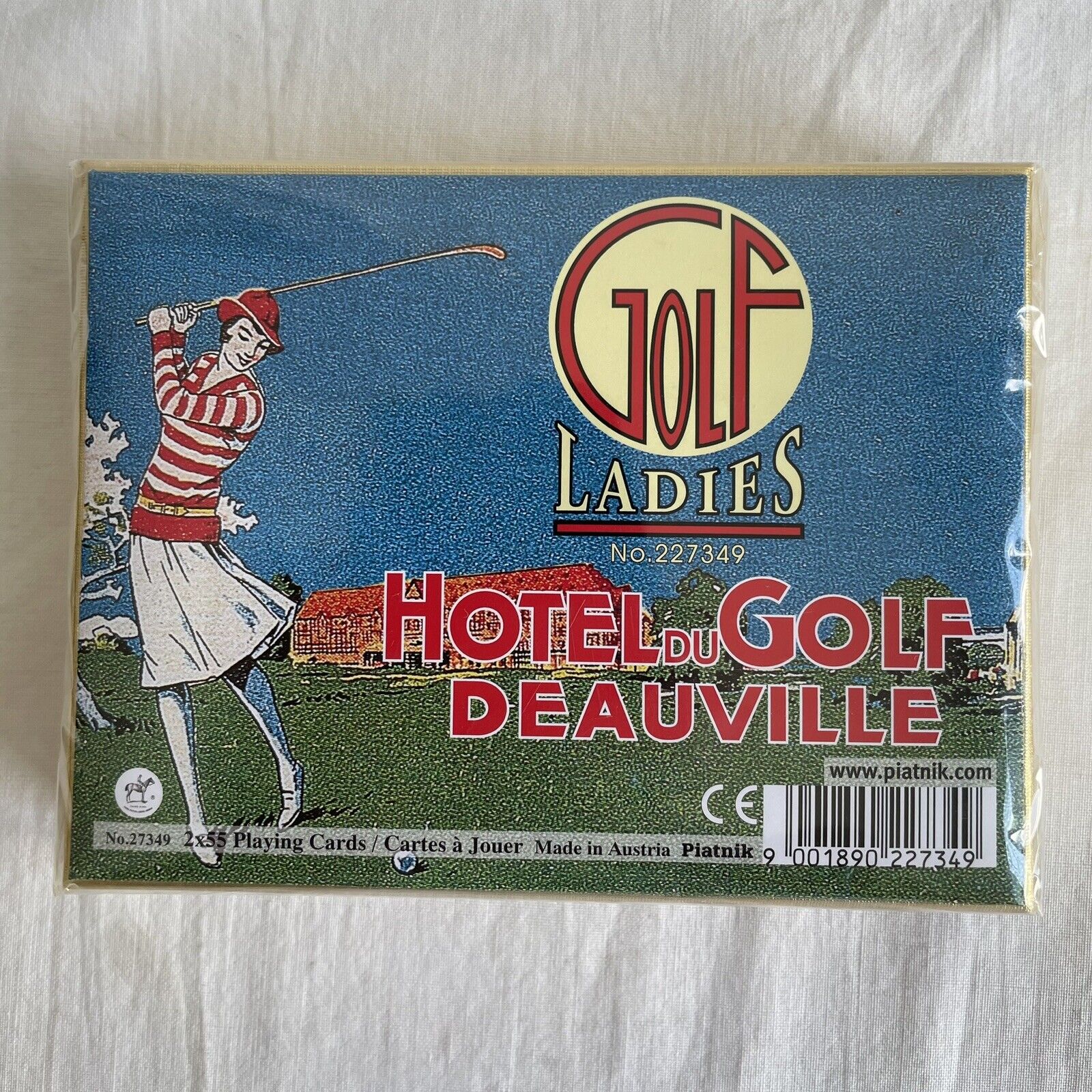 Hotel Du Golf, Ladies Playing Cards Platnik Austria 2 Decks Sealed New Old Stock