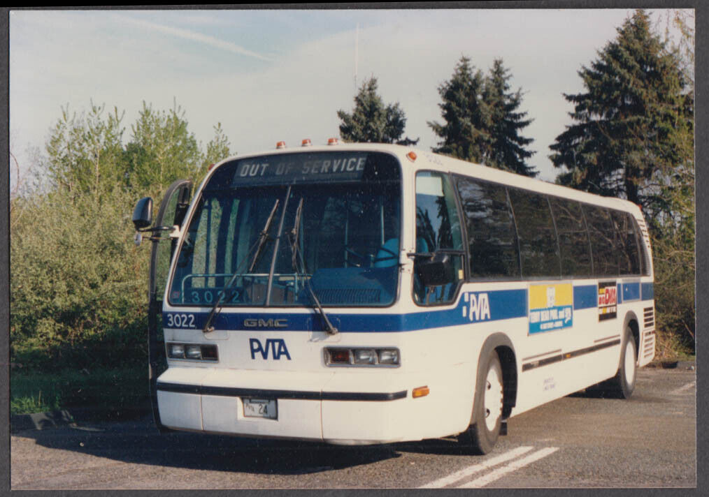 Pioneer Valley Transit Authority PVTA GMC coach #3022 bus snapshot 1987