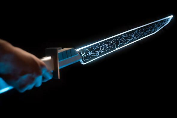 Star Wars inspired Darksaber Metal Hilt W/ Blade Mandalorian Lightsaber LED