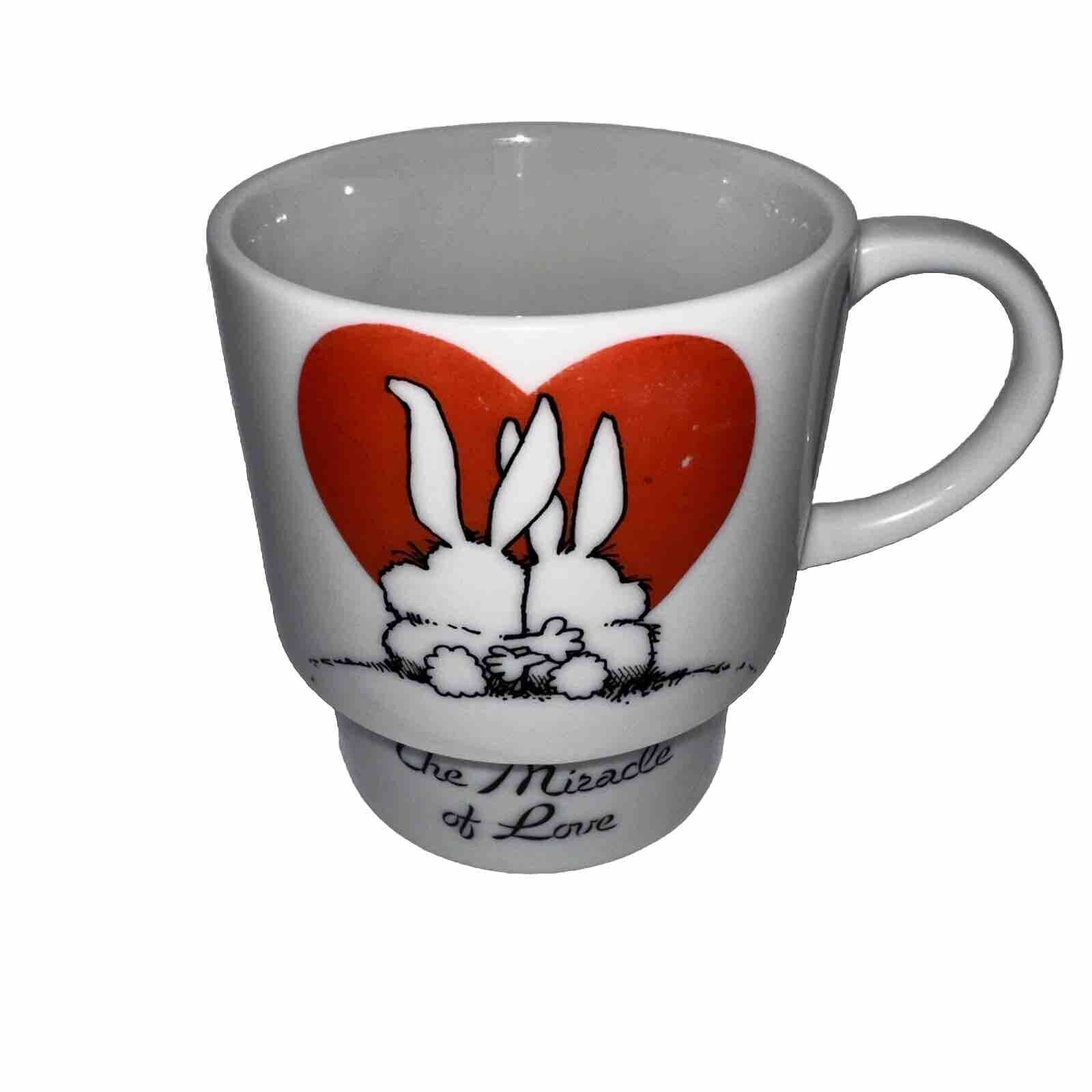 Vintage 1979 Enesco Kersten Bros Bunny Miracle of Love Mug