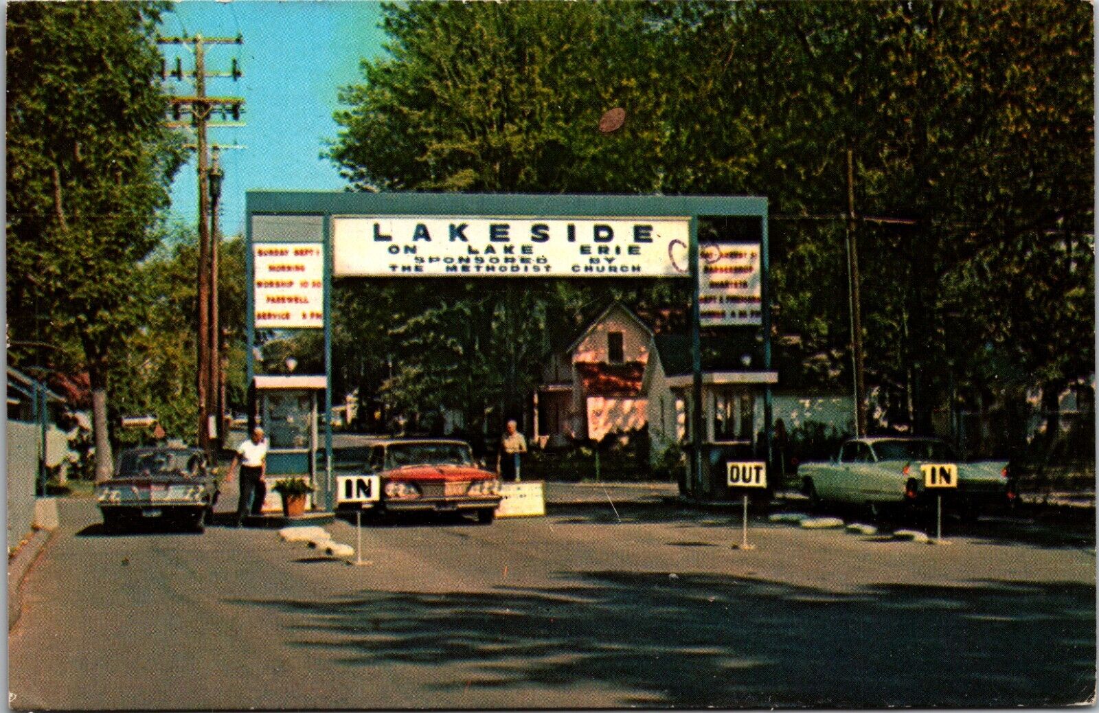Postcard Lakeside Chautauqua Ohio Main Entrance to Lakeside-on-Lake Erie C3