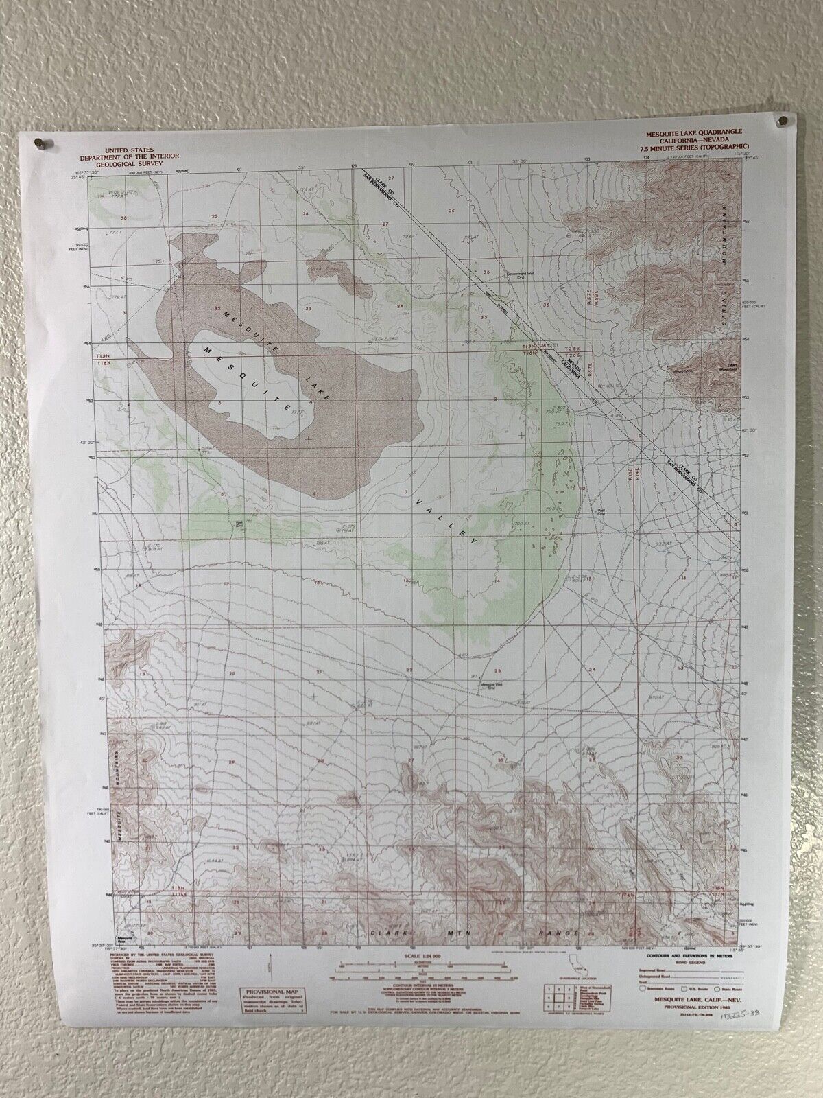 1985 USGS Topo Topographic Map Geological 22\