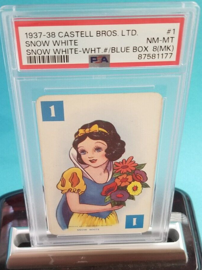 💥 1937 - 1938 SNOW WHITE BLUE BOX RC PSA Graded CARD CASTELL BROS. LTD.  💥