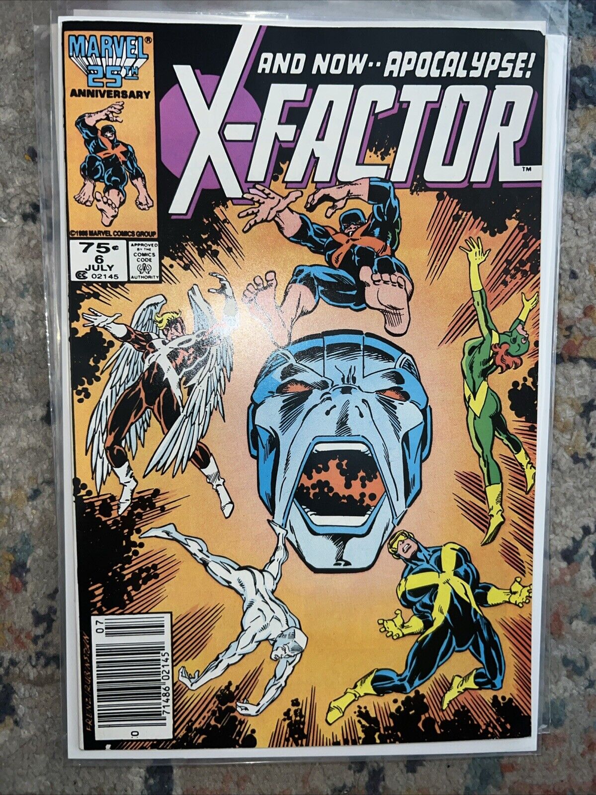 X-Factor #6 NEWSSTAND 1st Full Apocalypse High Grade condition 🔑🔥