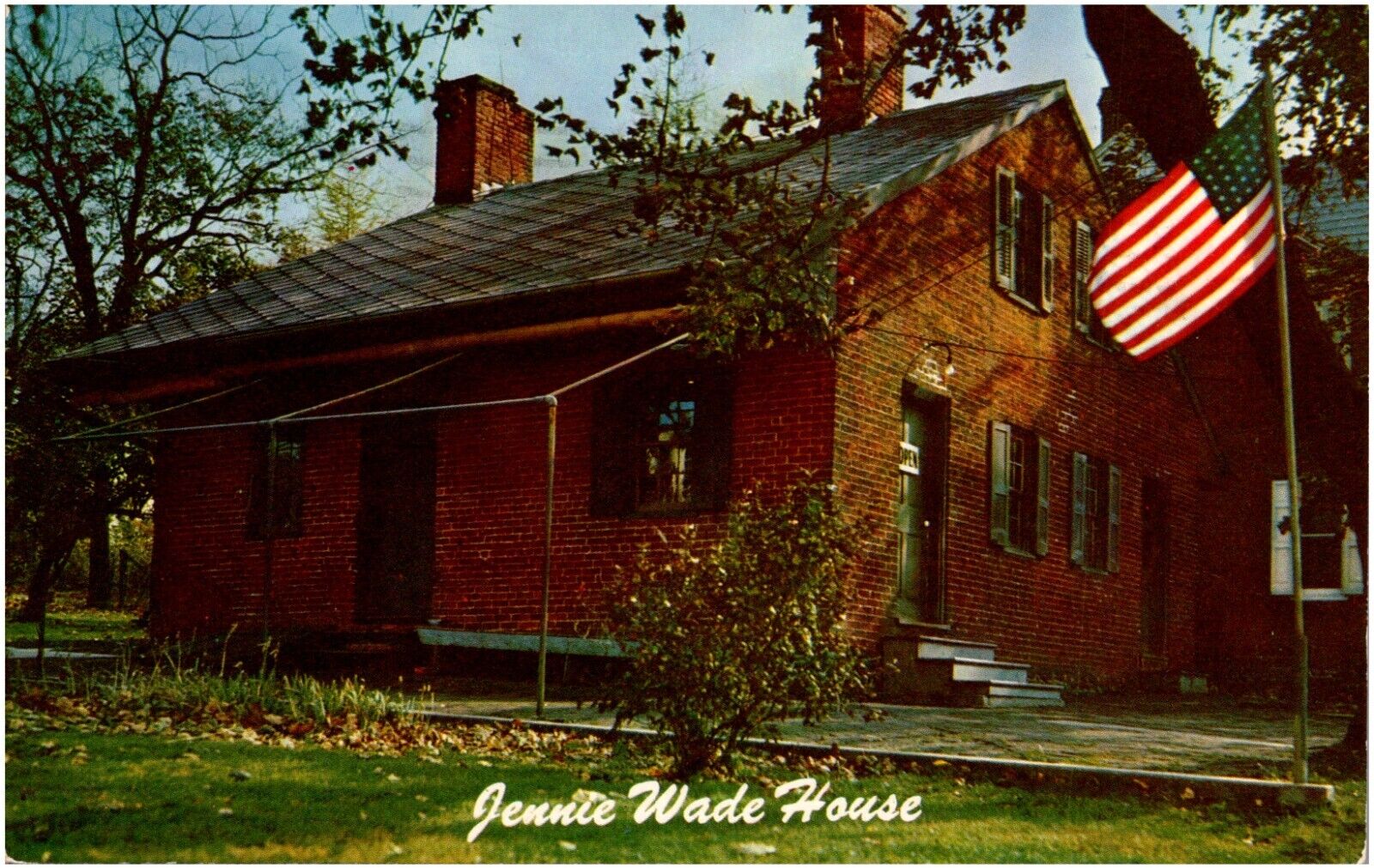 Jennie Wade House Gettysburg Pennsylvania PA Civil War 1957 Chrome Postcard
