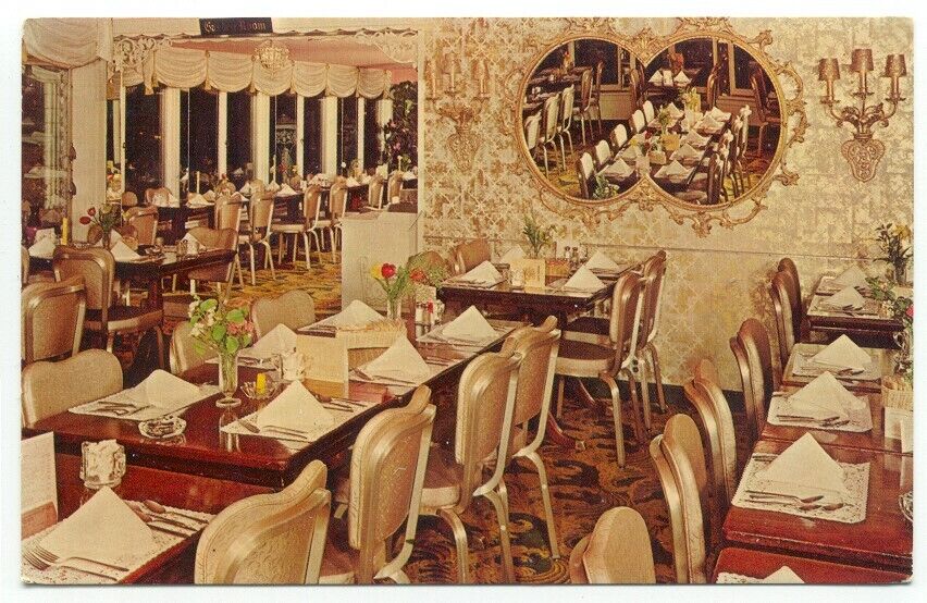 Rochester NY Crescent Beach Hotel Dining Room Postcard New York