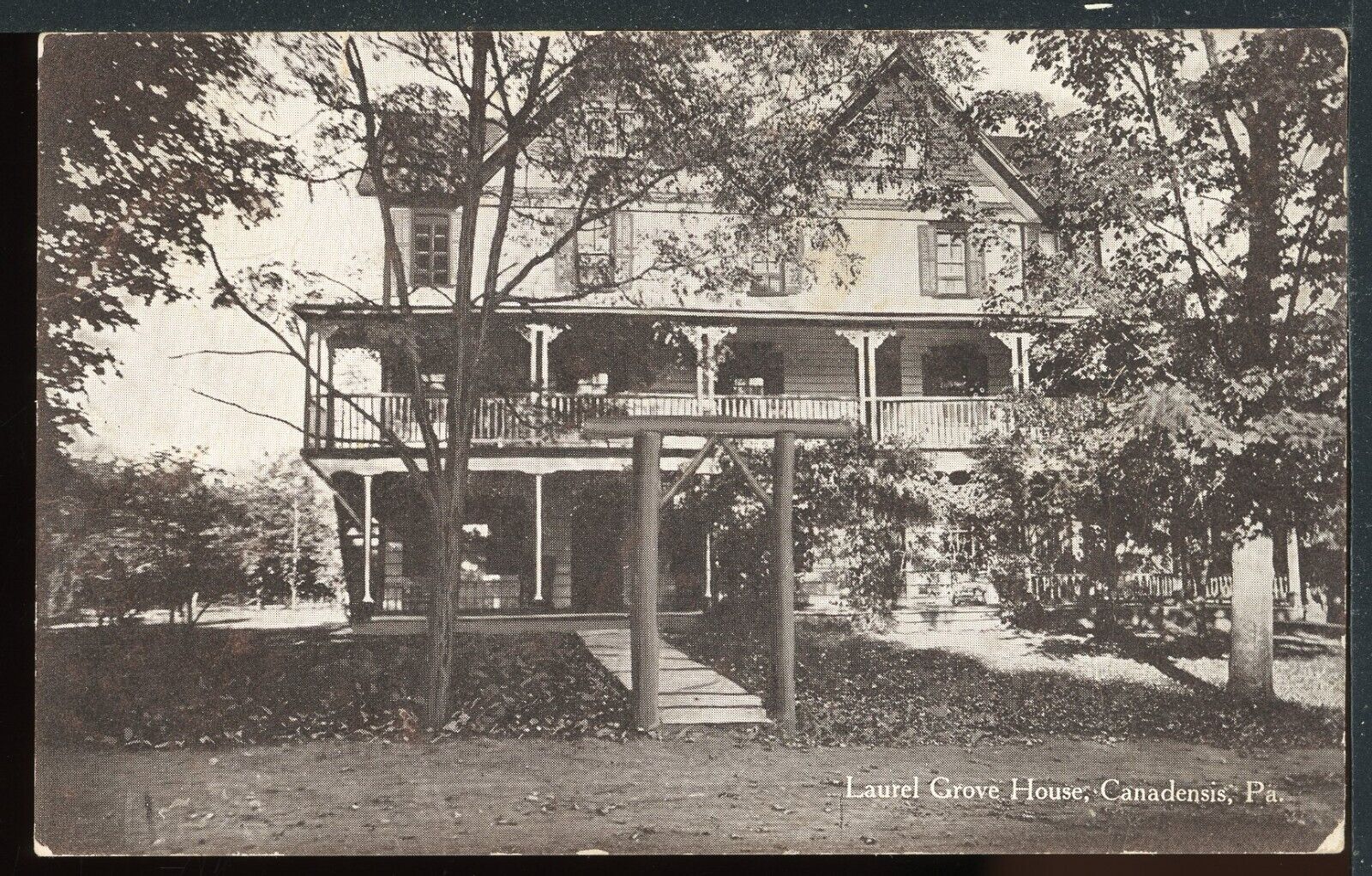 1911 Canadensis PA Laurel Grove House Historic Vintage Postcard