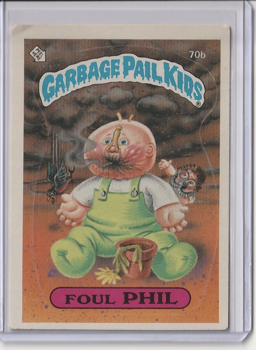 1985 Topps Garbage Pail Kids (GPK) Original Series 2 (OS2) # 70b Foul Phil  