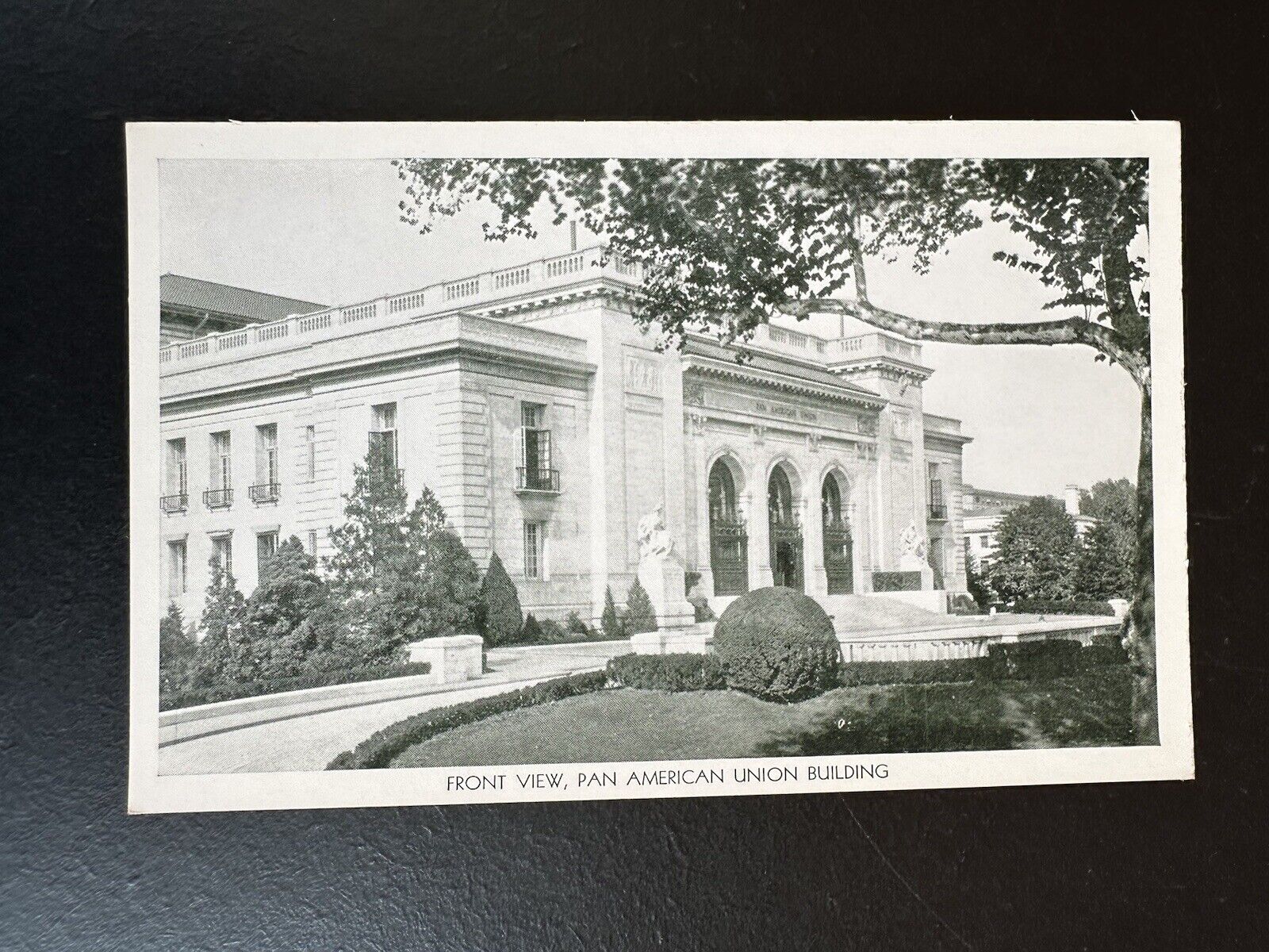 Postcard FRONT VIEW, PAN AMERICAN UNION BUILDING Washington, D. C. R218