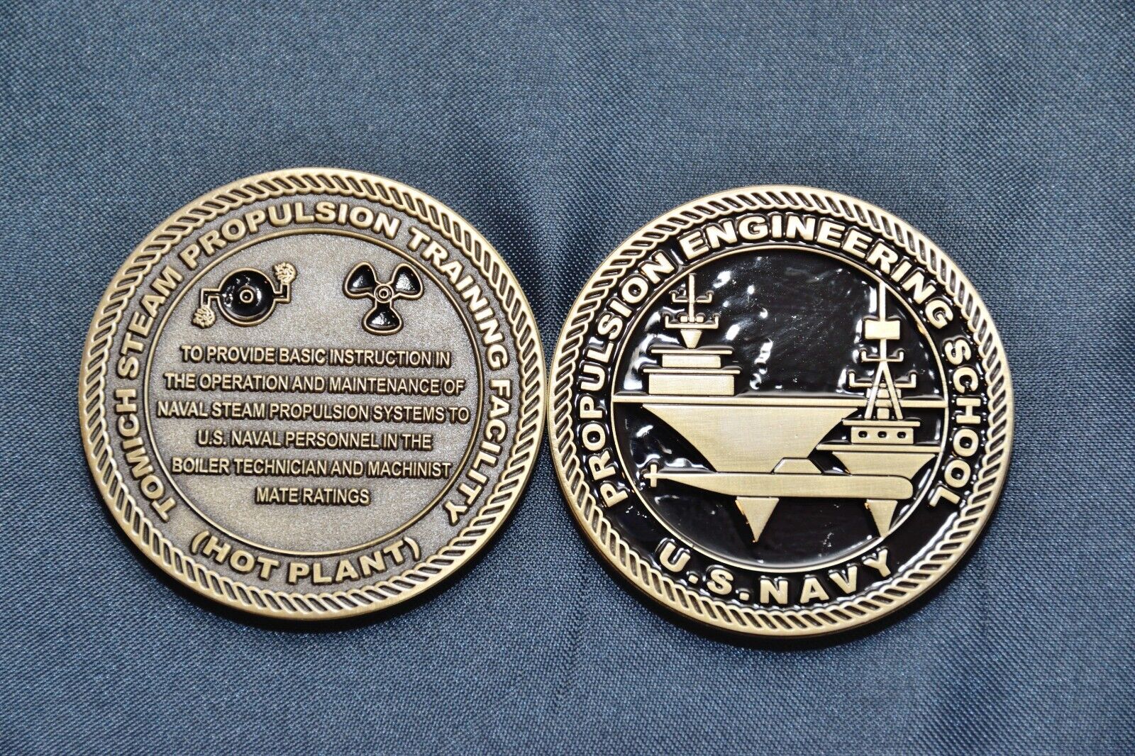 US Navy BT and MM Challenge Coin