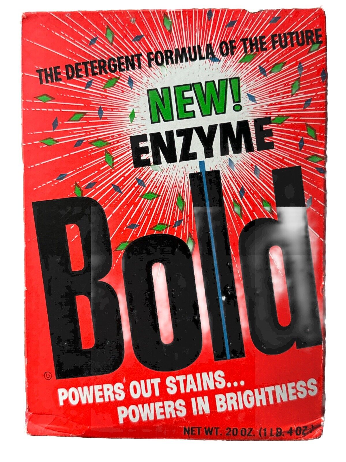 Vintage Bold New Enzyme 20Oz Laundry Soap Detergent New Sealed Comic On Back