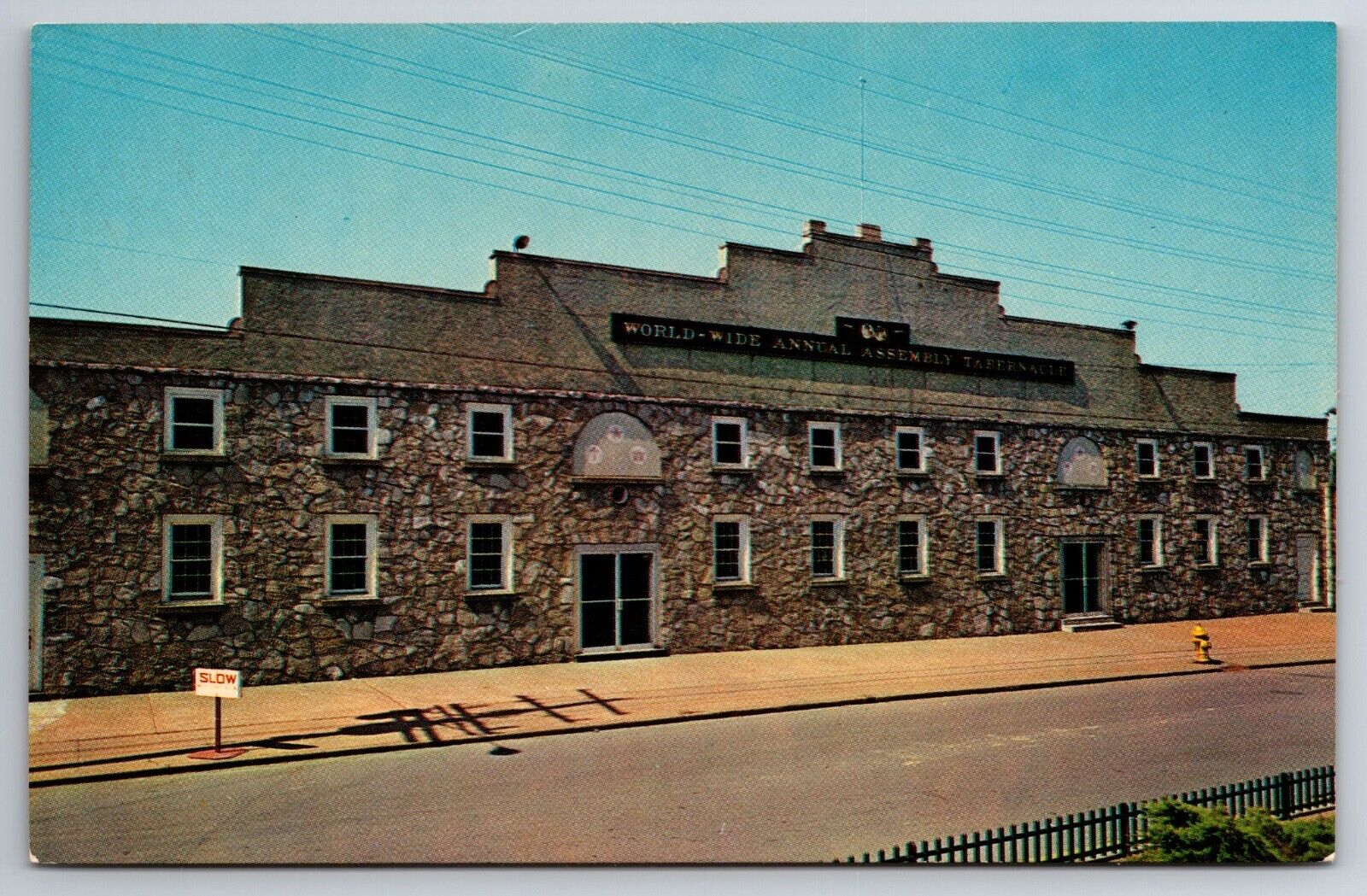 Vintage Postcard TN Cleveland World Wide Assembly Tabernacle Chrome ~12264