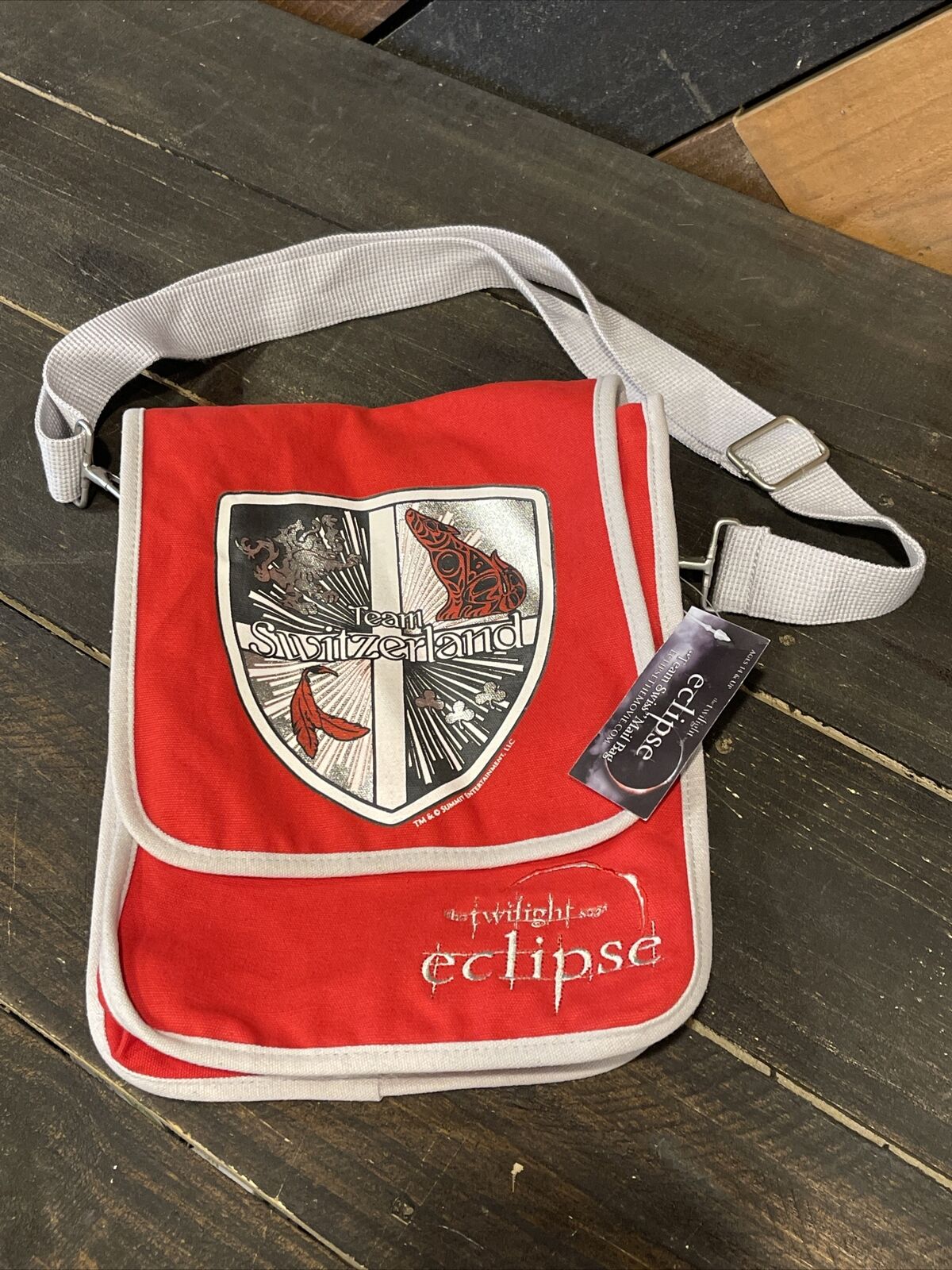 twilight eclipse team switzerland bag crossbody purse summit rare