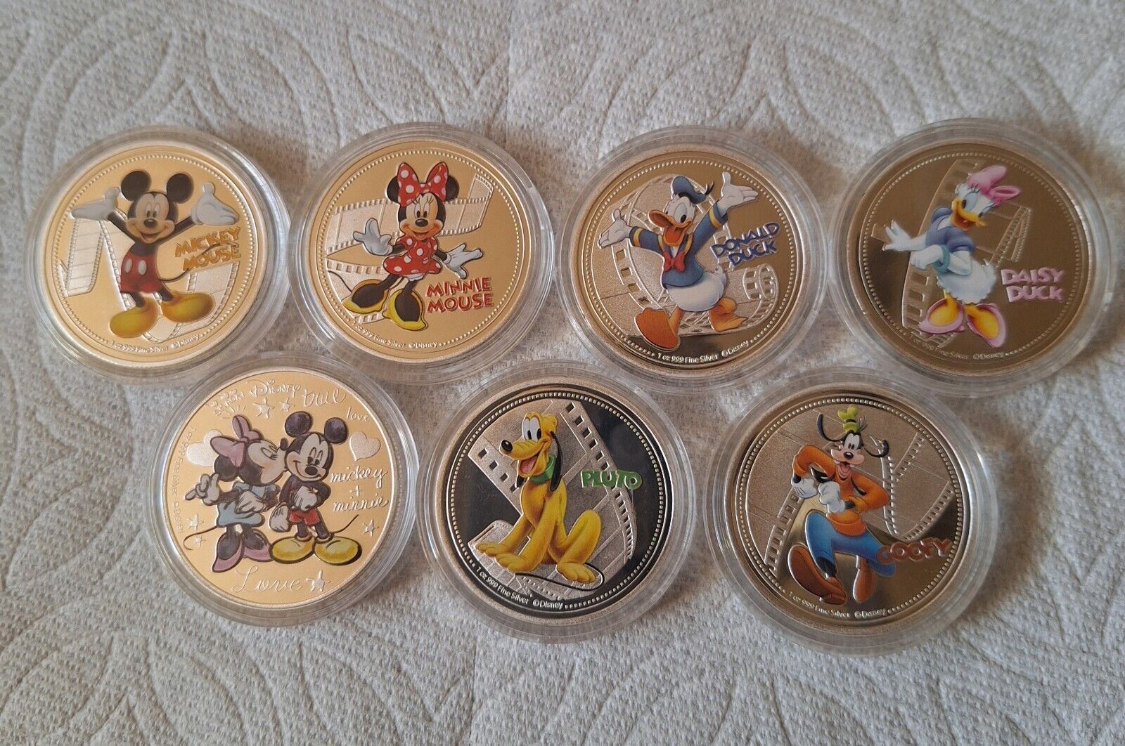 Disney Silver Plated Coins