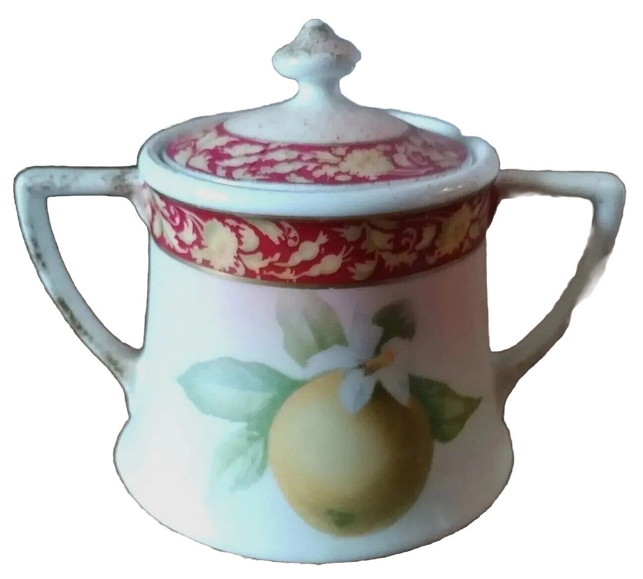 Favorite Bavaria Art Deco Lidded Creamer Hand Painted Porcelain BT Co