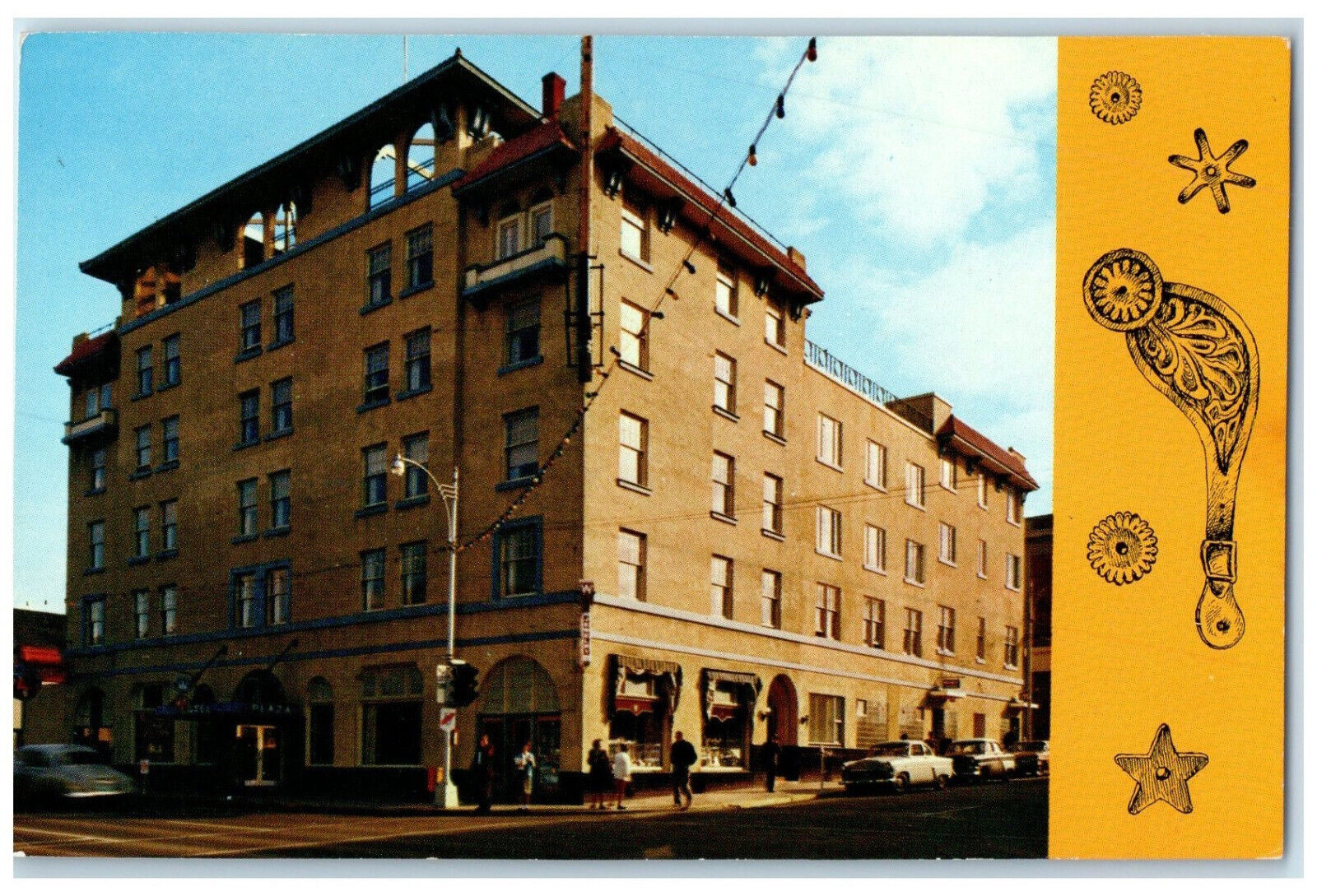 c1960\'s Plaza Motor Hotel Kamloops British Columbia Canada Posted Postcard